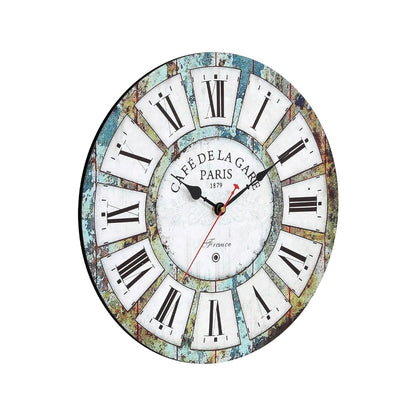 Artiss Home & Garden > Decor > Clocks Artiss 40CM Wall Clock Rustic Design