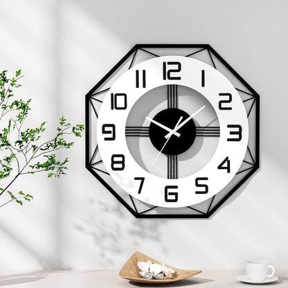 Artiss Home & Garden > Decor > Clocks Artiss 60CM Wall Clock Octagon