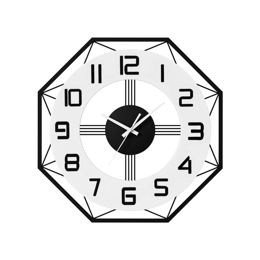 Artiss Home & Garden > Decor > Clocks Artiss 60CM Wall Clock Octagon