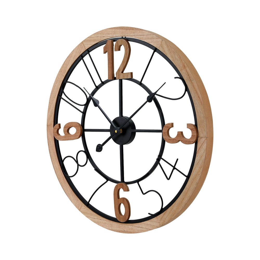 Artiss Home & Garden > Decor > Clocks Artiss 60CM Wall Clock Wooden