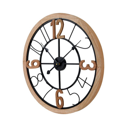 Artiss Home & Garden > Decor > Clocks Artiss 60CM Wall Clock Wooden