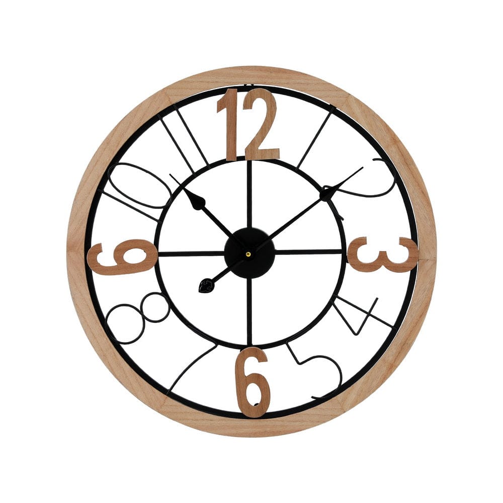 Artiss Home & Garden > Decor > Clocks Artiss 60CM Wall Clock Wooden