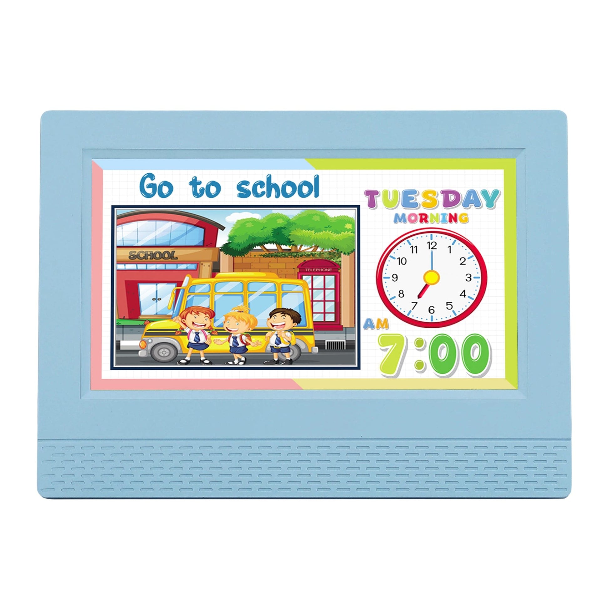 Artiss Home & Garden > Decor > Clocks Artiss 7" Digital Day Clock Calendar Alarm LCD Children Sleep Trainer Clocks Blue