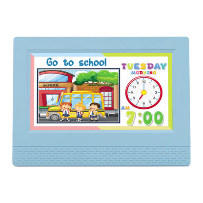 Artiss Home & Garden > Decor > Clocks Artiss 7" Digital Day Clock Calendar Alarm LCD Children Sleep Trainer Clocks Blue