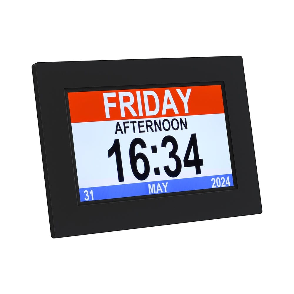 Artiss Home & Garden > Decor > Clocks Artiss 8" Digital Day Clock Calendar Alarm Black