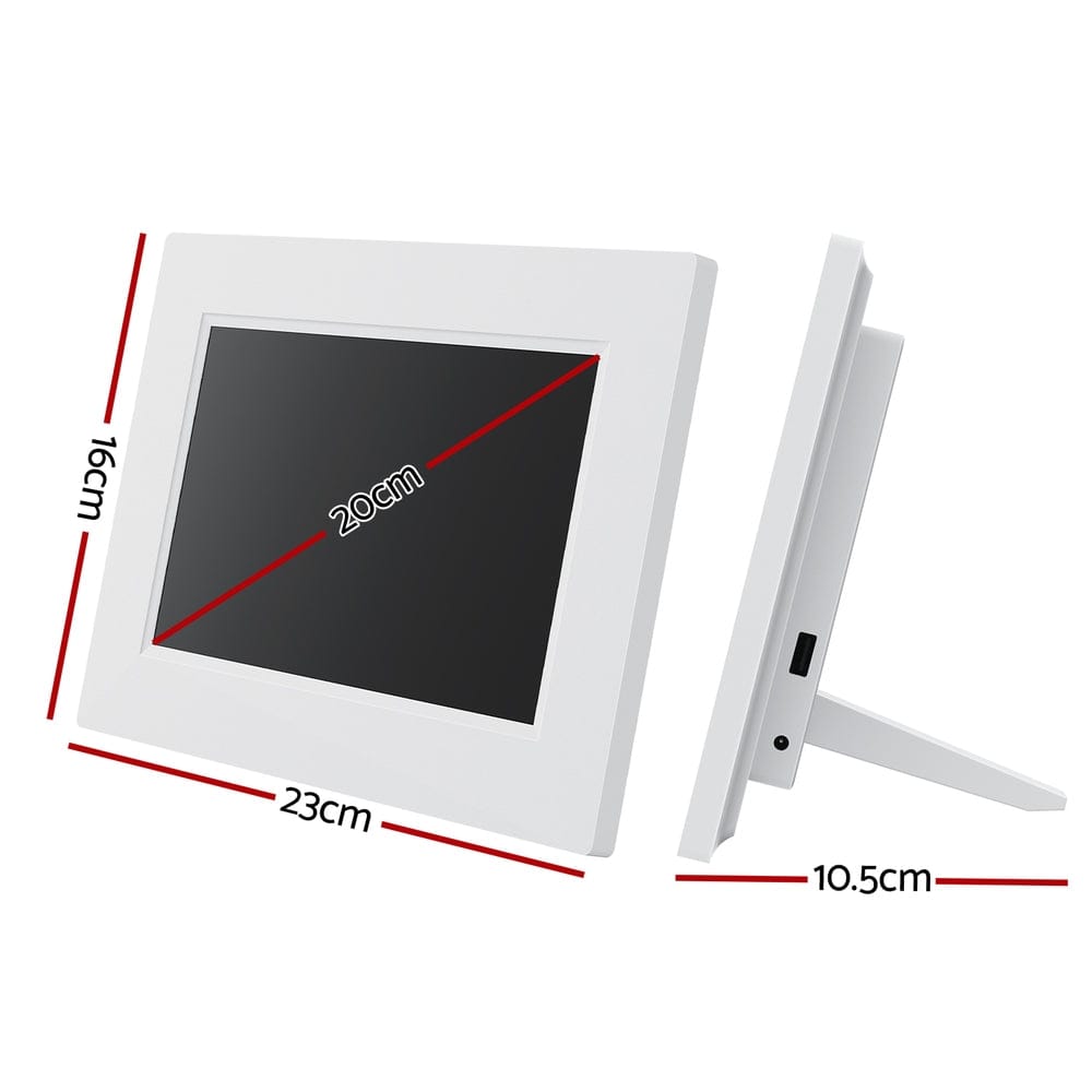 Artiss Home & Garden > Decor > Clocks Artiss 8" Digital Day Clock Calendar Alarm White
