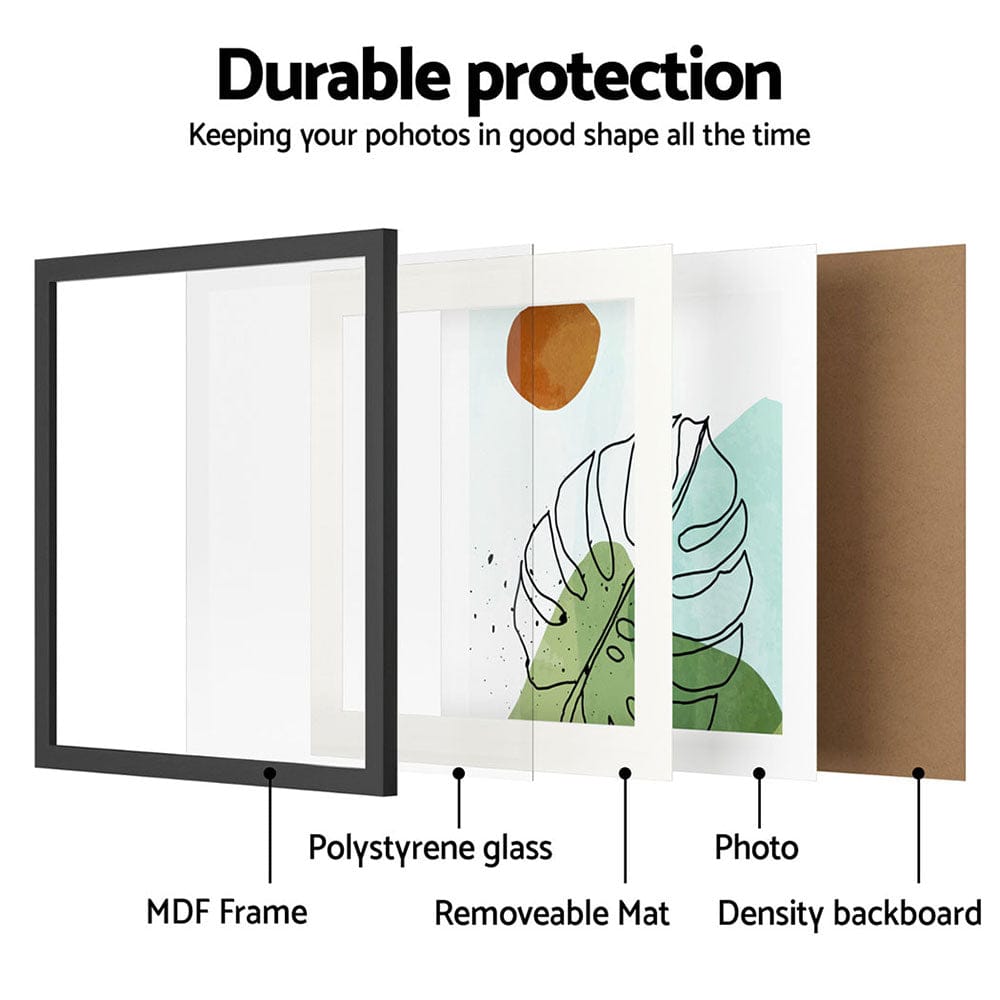 Artiss Home & Garden > Decor > Picture Frames Artiss Photo Frame 2PCS Set Black