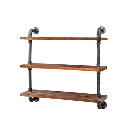 Artiss Home & Garden > DIY > Kitchen & Bathroom DIY Artiss Floating DIY Pipe Shelf 3 Tiers - ISSA