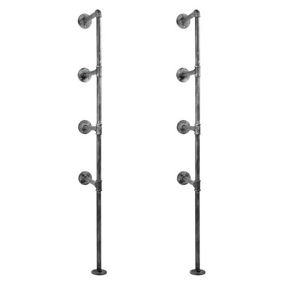 Artiss Home & Garden > DIY > Kitchen & Bathroom DIY Artiss Floating DIY Pipe Shelf Metal Brackets Set of 2