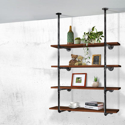 Artiss Home & Garden > DIY > Kitchen & Bathroom DIY Artiss Floating DIY Pipe Shelf Metal Brackets Set of 2