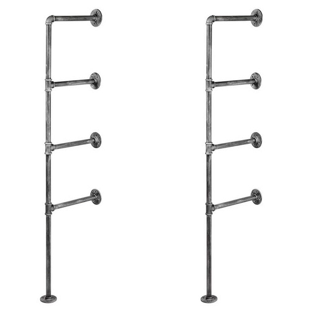 Artiss Home & Garden > DIY > Kitchen & Bathroom DIY Artiss Floating DIY Pipe Shelf Metal Brackets Set of 2