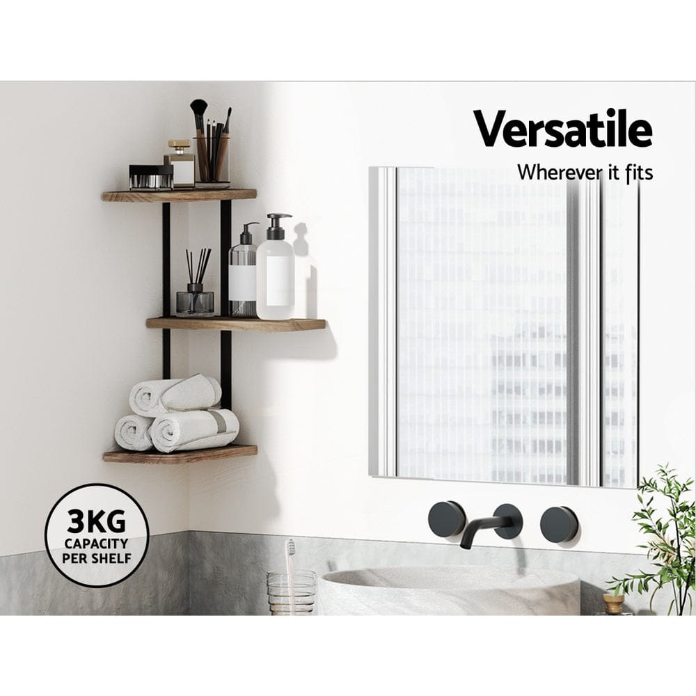 Artiss Home & Garden > DIY > Kitchen & Bathroom DIY Artiss Floating Wall Shelf 3-Tier