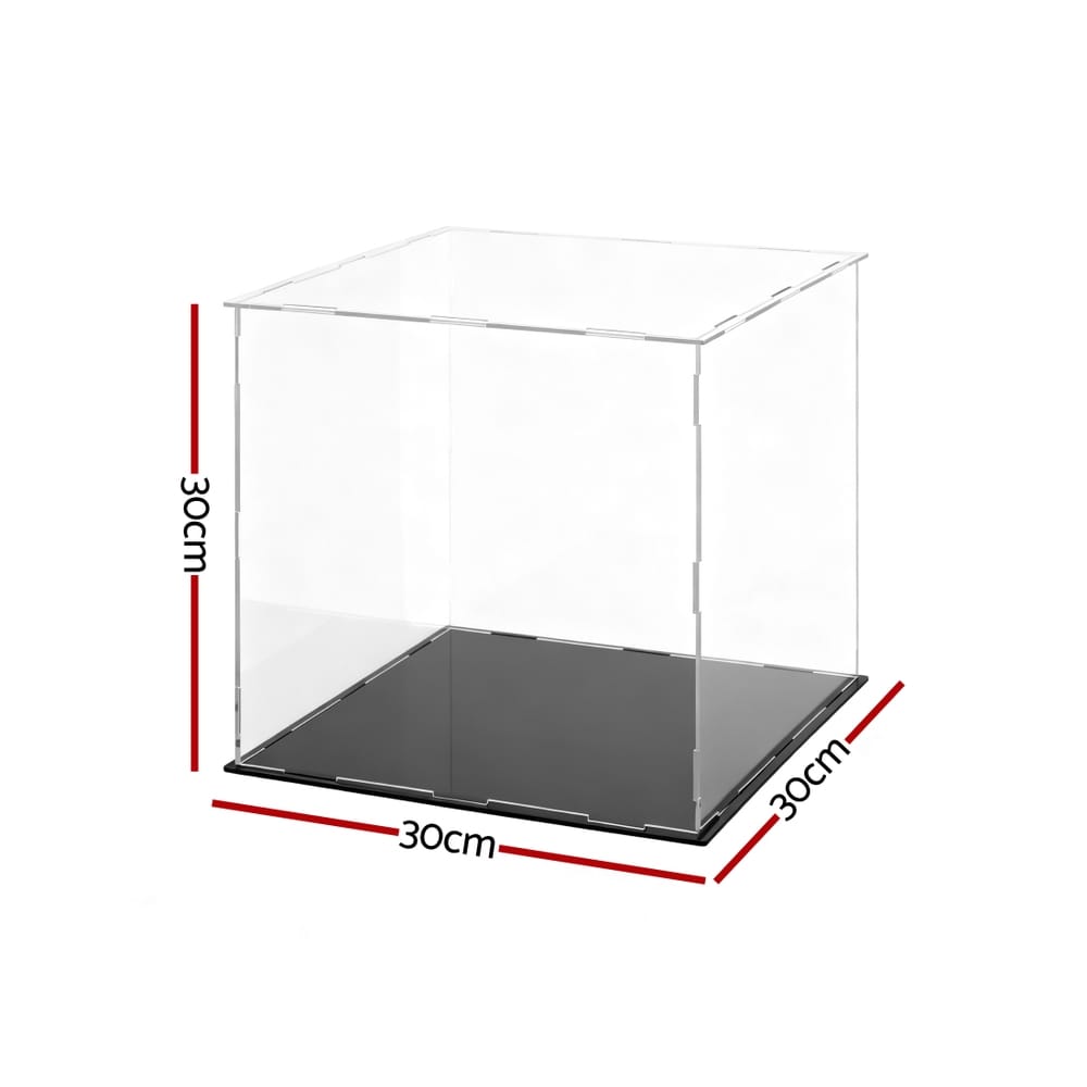 Artiss Home & Garden > Hobbies > Arts & Crafts Artiss Clear Acrylic Display Case Dustproof Protection Box For Car Toys 30CM