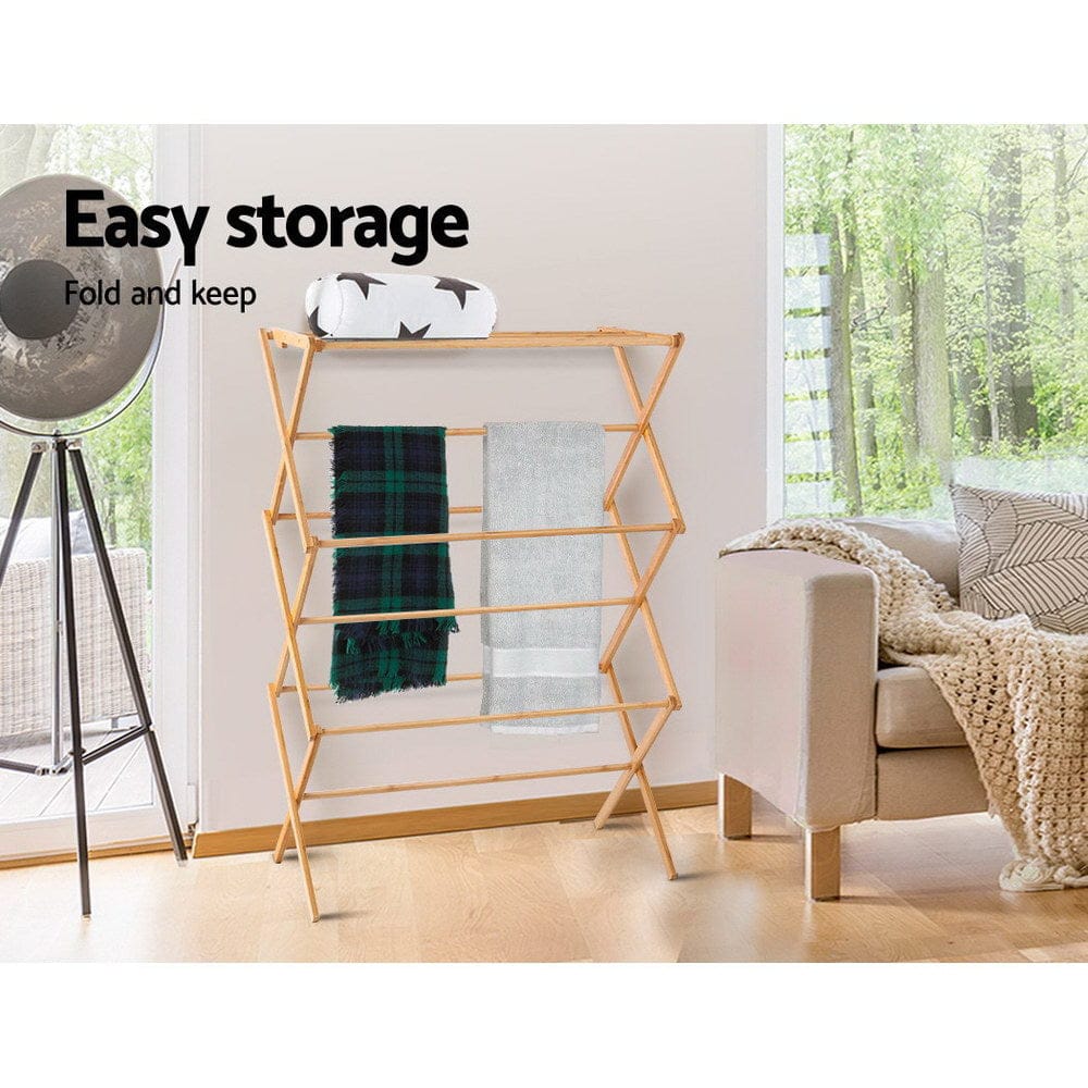 Artiss Home & Garden > Laundry & Cleaning > Drying Racks & Hangers Artiss Clothes Airer Coat Rack Foldable Hanger Dryer