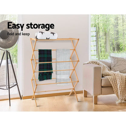 Artiss Home & Garden > Laundry & Cleaning > Drying Racks & Hangers Artiss Clothes Airer Coat Rack Foldable Hanger Dryer