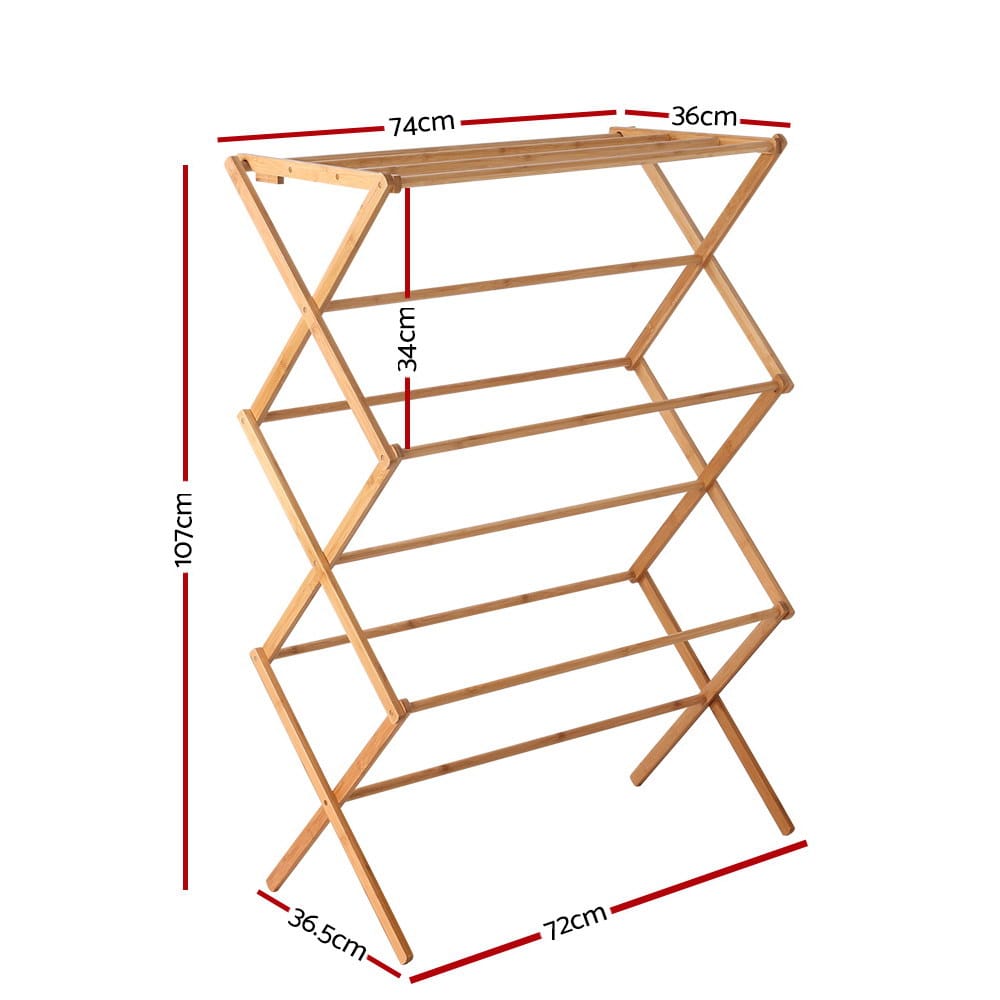 Artiss Home & Garden > Laundry & Cleaning > Drying Racks & Hangers Artiss Clothes Airer Coat Rack Foldable Hanger Dryer