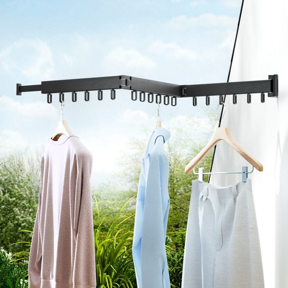 Artiss Home & Garden > Laundry & Cleaning > Drying Racks & Hangers Artiss Clothes Rack Airer Drying Folding Hanger