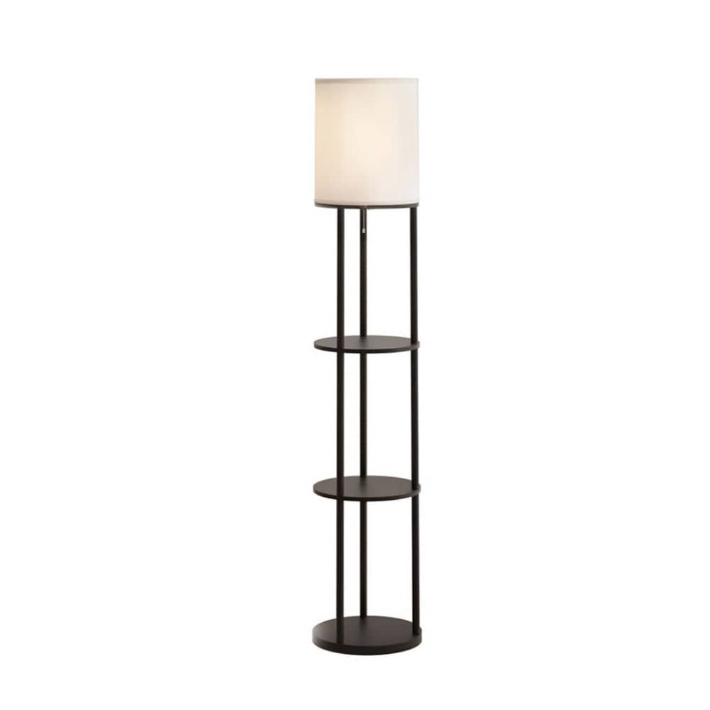 Artiss Home & Garden > Lighting > Floor Lamps Artiss Floor Lamp 3 Tier Shelf Storage LED Light Stand Home Room Vintage Round