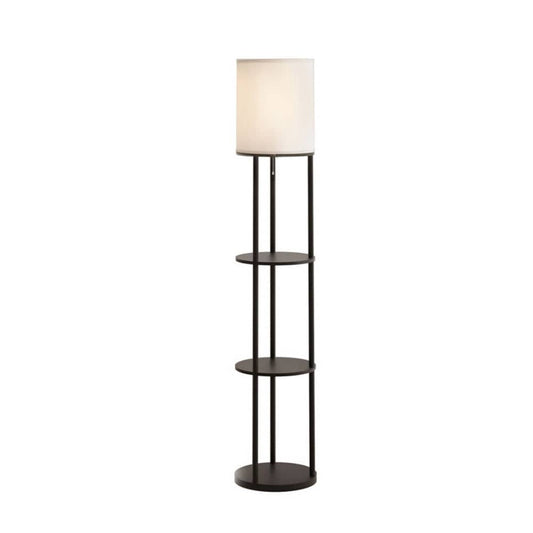 Artiss Home & Garden > Lighting > Floor Lamps Artiss Floor Lamp 3 Tier Shelf Storage LED Light Stand Home Room Vintage Round