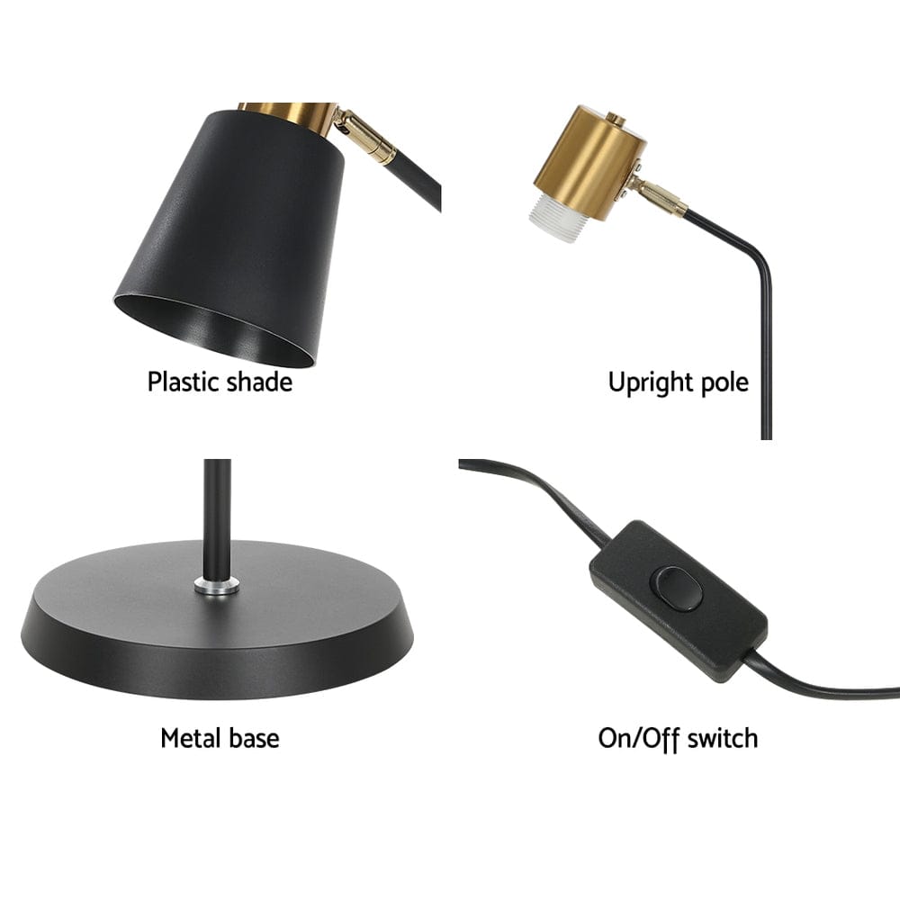 Artiss Home & Garden > Lighting > Floor Lamps Artiss Floor Lamp LED Light Stand Modern Home Living Room Office Reading Black