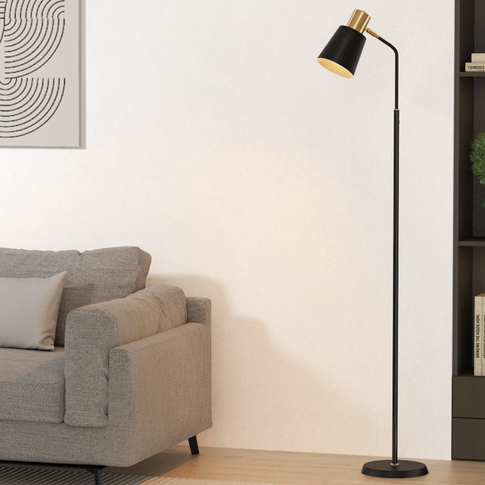 Artiss Home & Garden > Lighting > Floor Lamps Artiss Floor Lamp LED Light Stand Modern Home Living Room Office Reading Black