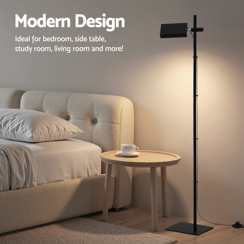 Artiss Home & Garden > Lighting > Floor Lamps Artiss LED Floor Lamp, Modern Reading Lamp 360～ Rotating Adjustable Light Head,12W Standing Lamp for Living Room, Bedroom Office