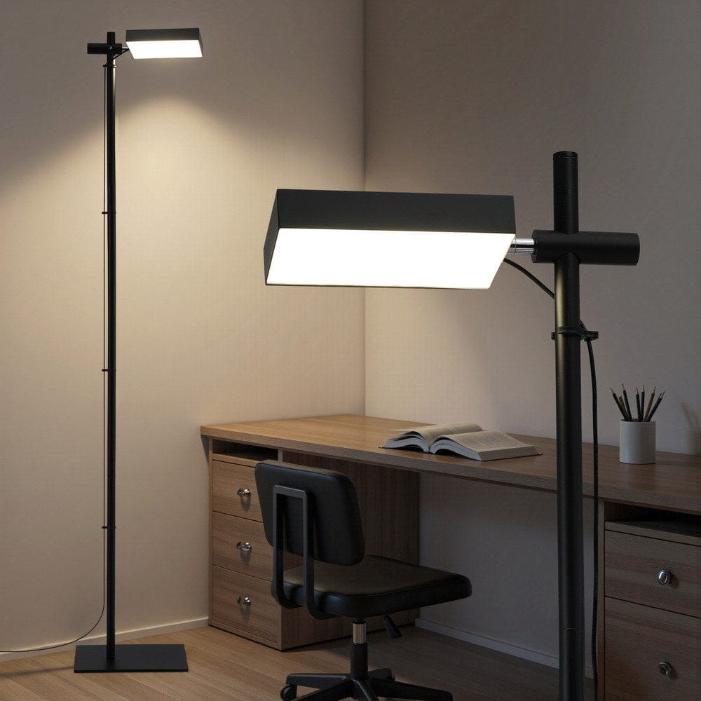 Artiss Home & Garden > Lighting > Floor Lamps Artiss LED Floor Lamp, Modern Reading Lamp 360～ Rotating Adjustable Light Head,12W Standing Lamp for Living Room, Bedroom Office