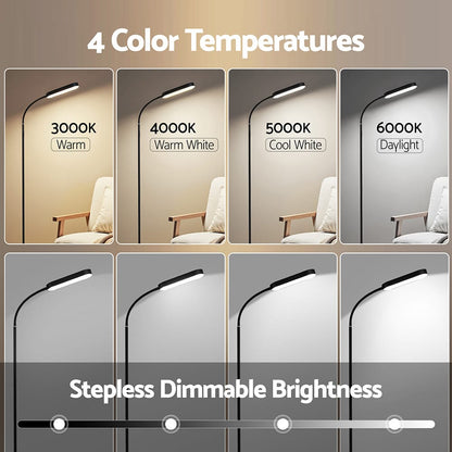 Artiss Home & Garden > Lighting > Floor Lamps Artiss LED Floor Lamp with Remote Control & 4 Color Temperature Reading Living Room Bedroom Office