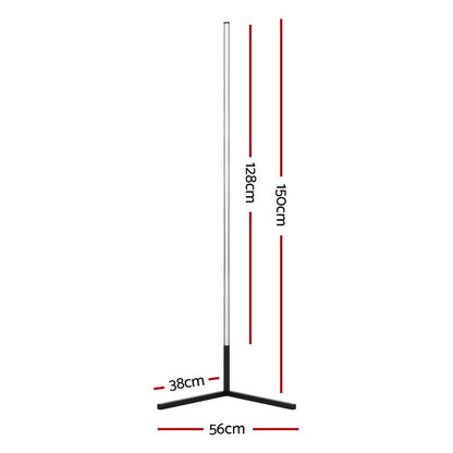 Artiss Home & Garden > Lighting > Floor Lamps Artiss RGB LED Floor Lamp Remote Control Corner Light Stand Gaming Room 150CM