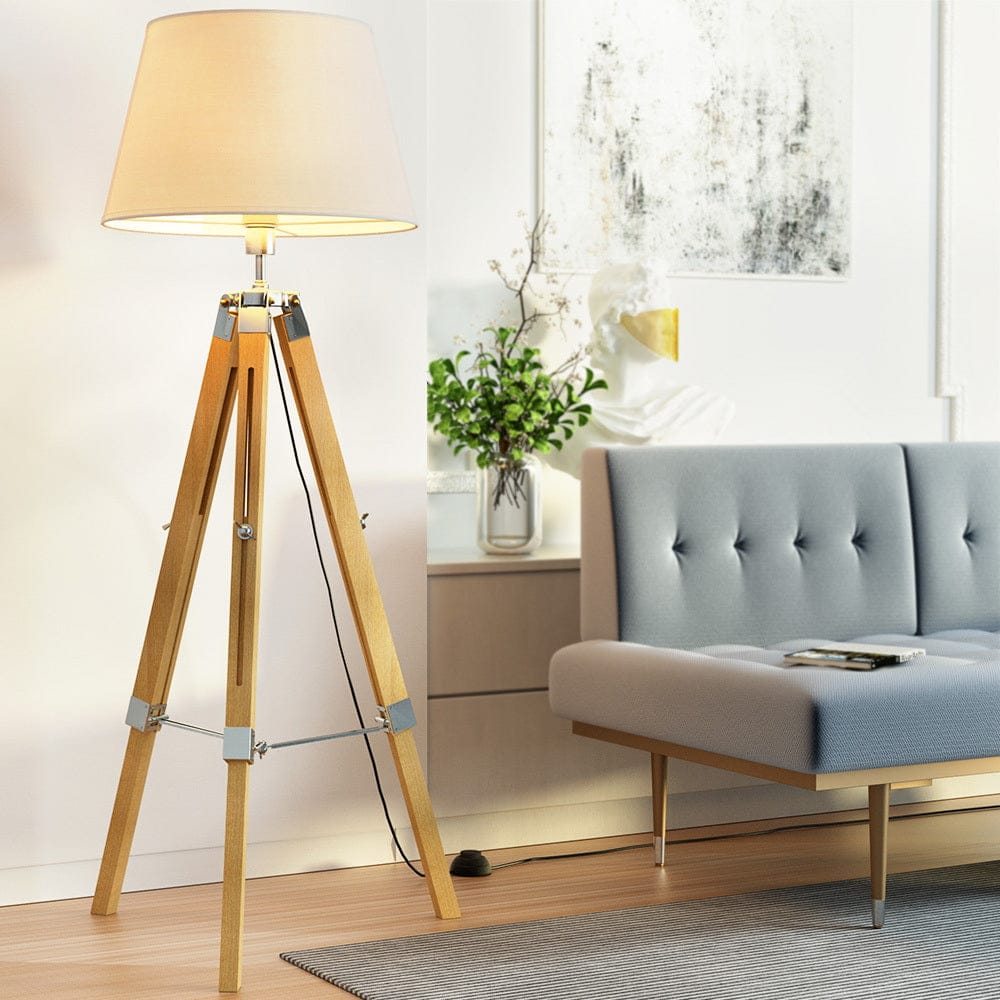 Artiss Home & Garden > Lighting > Floor Lamps Artiss Tripod Floor Lamp Adjustable Height LED Light Stand Home Room Reading