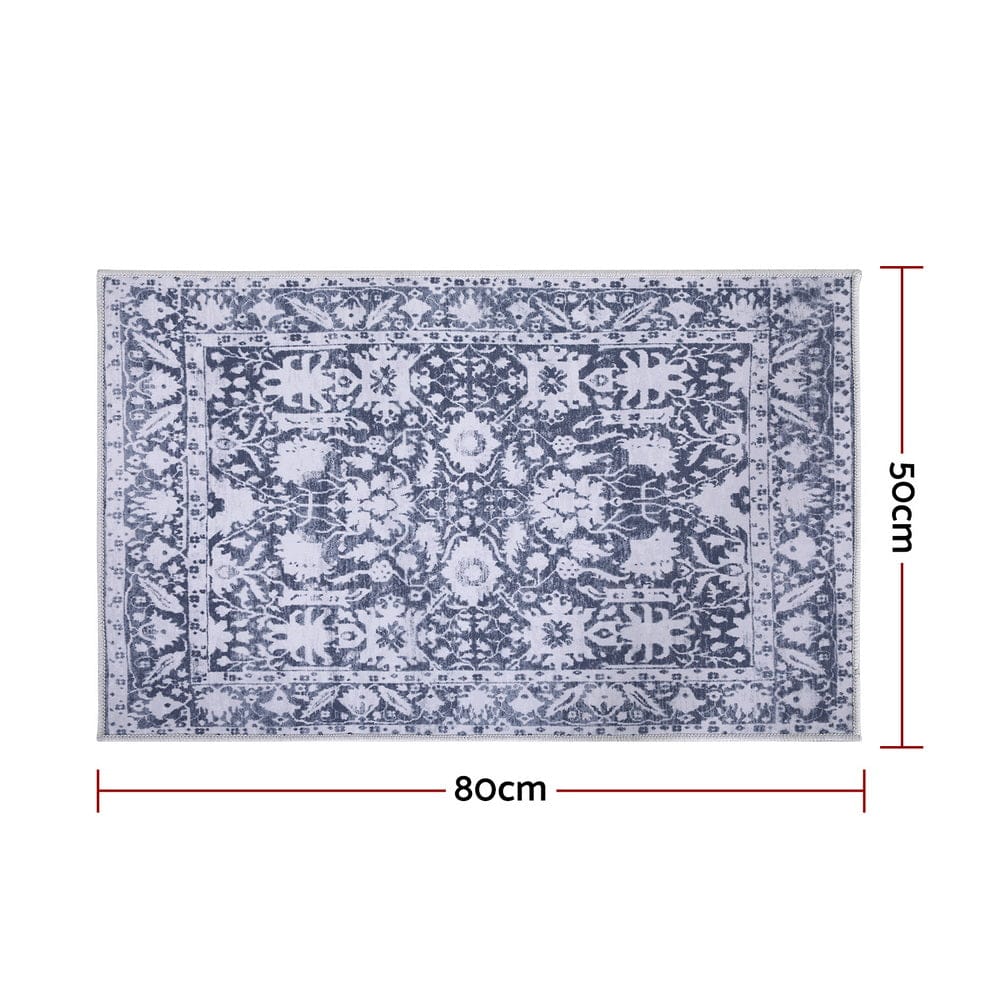 Artiss Home & Garden > Rugs > Door Mats Artiss Floor Rug 50X80cm Doormat Soft Velvet Non-Slip Bath Mat Small Rug Modern