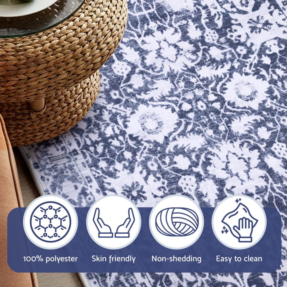 Artiss Home & Garden > Rugs > Door Mats Artiss Floor Rug 50X80cm Doormat Soft Velvet Non-Slip Bath Mat Small Rug Modern
