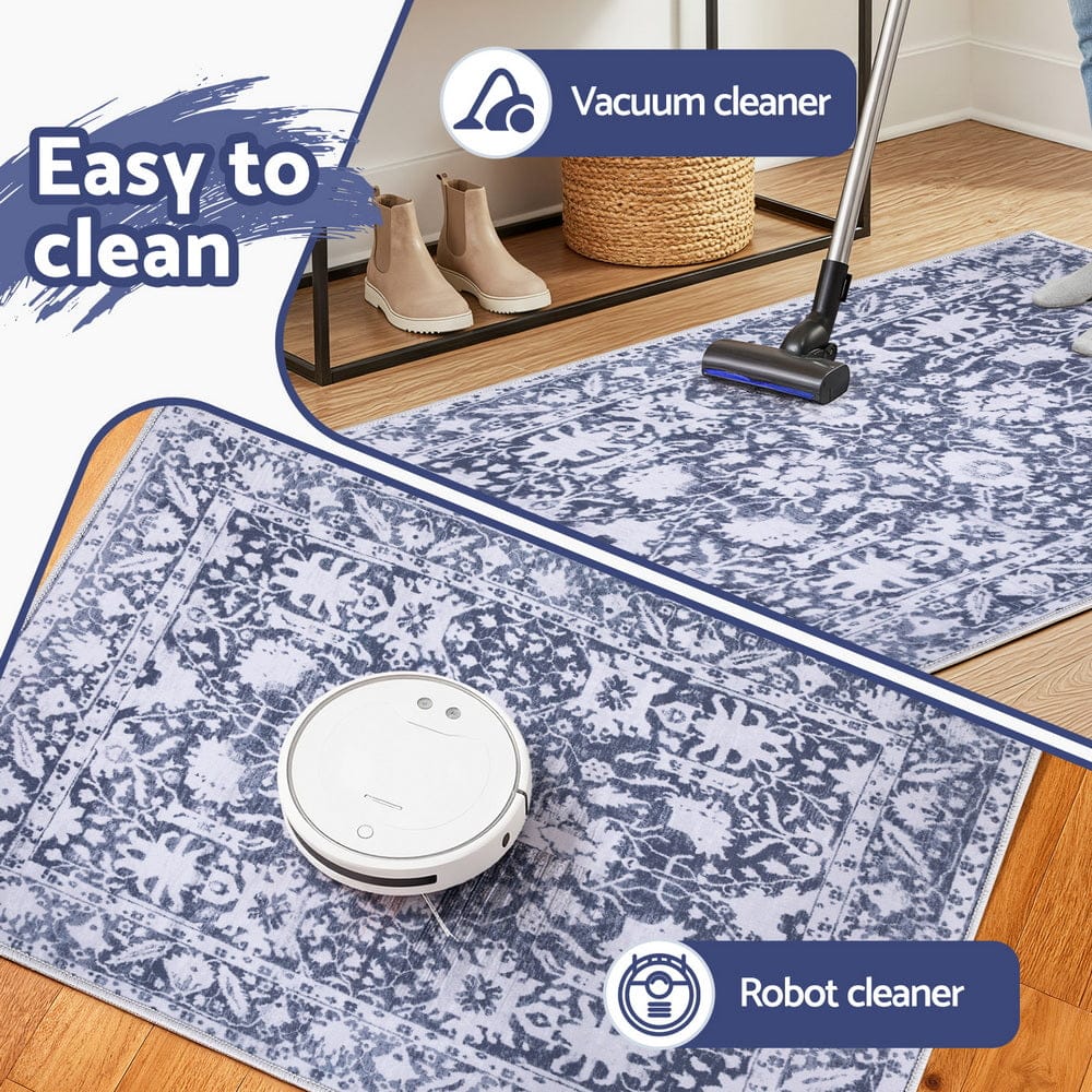 Artiss Home & Garden > Rugs > Door Mats Artiss Floor Rug 50X80cm Doormat Soft Velvet Non-Slip Bath Mat Small Rug Modern