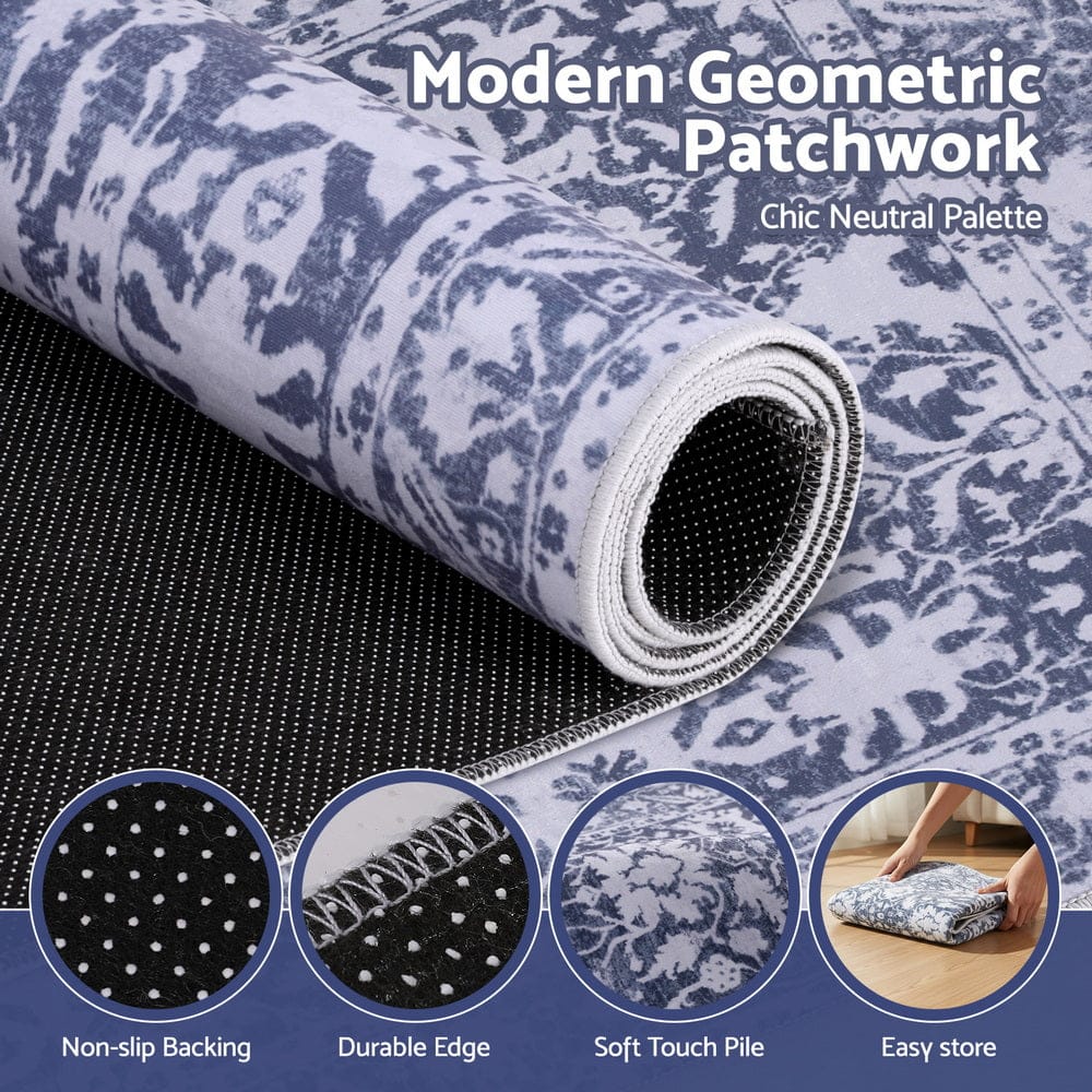Artiss Home & Garden > Rugs > Door Mats Artiss Floor Rug 50X80cm Doormat Soft Velvet Non-Slip Bath Mat Small Rug Modern