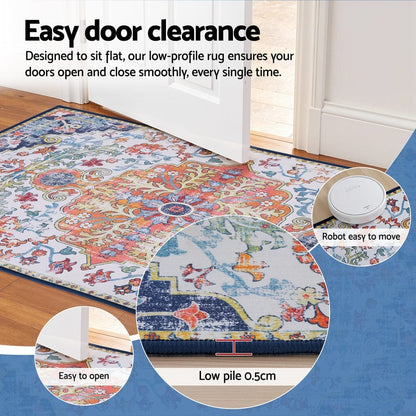 Artiss Home & Garden > Rugs > Floor Rugs Artiss Floor Rug 50X80 Doormat Carpet Short Pile Non-Slip Entryway Mat Bohemian