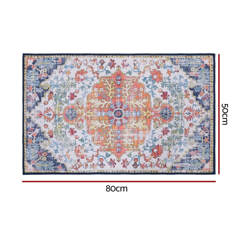 Artiss Home & Garden > Rugs > Floor Rugs Artiss Floor Rug 50X80 Doormat Carpet Short Pile Non-Slip Entryway Mat Bohemian