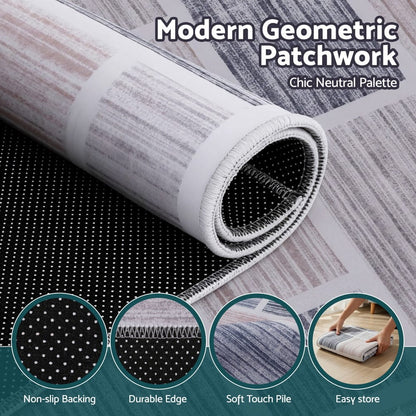 Artiss Home & Garden > Rugs > Floor Rugs Artiss Floor Rug 50X80cm Doormat Soft Velvet Non-Slip Bath Mat Small Modern