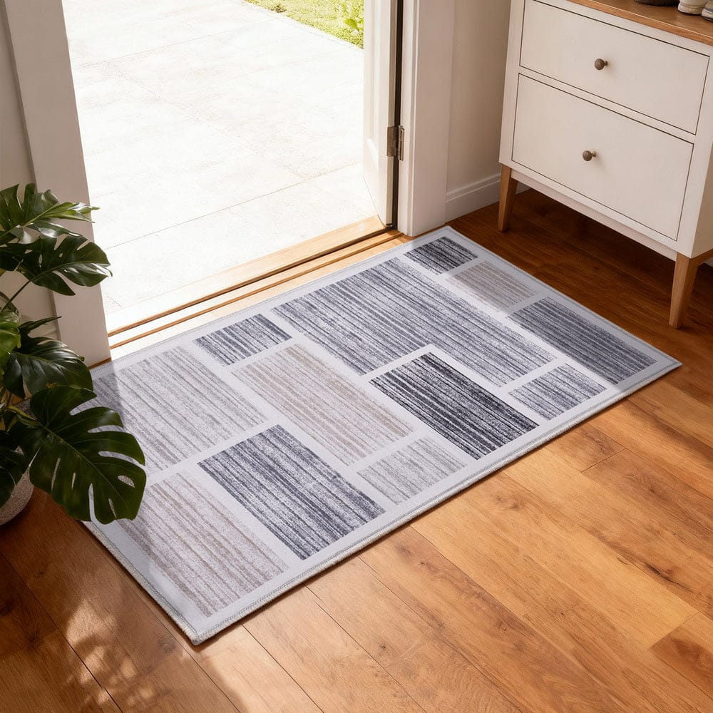 Artiss Home & Garden > Rugs > Floor Rugs Artiss Floor Rug 50X80cm Doormat Soft Velvet Non-Slip Bath Mat Small Modern