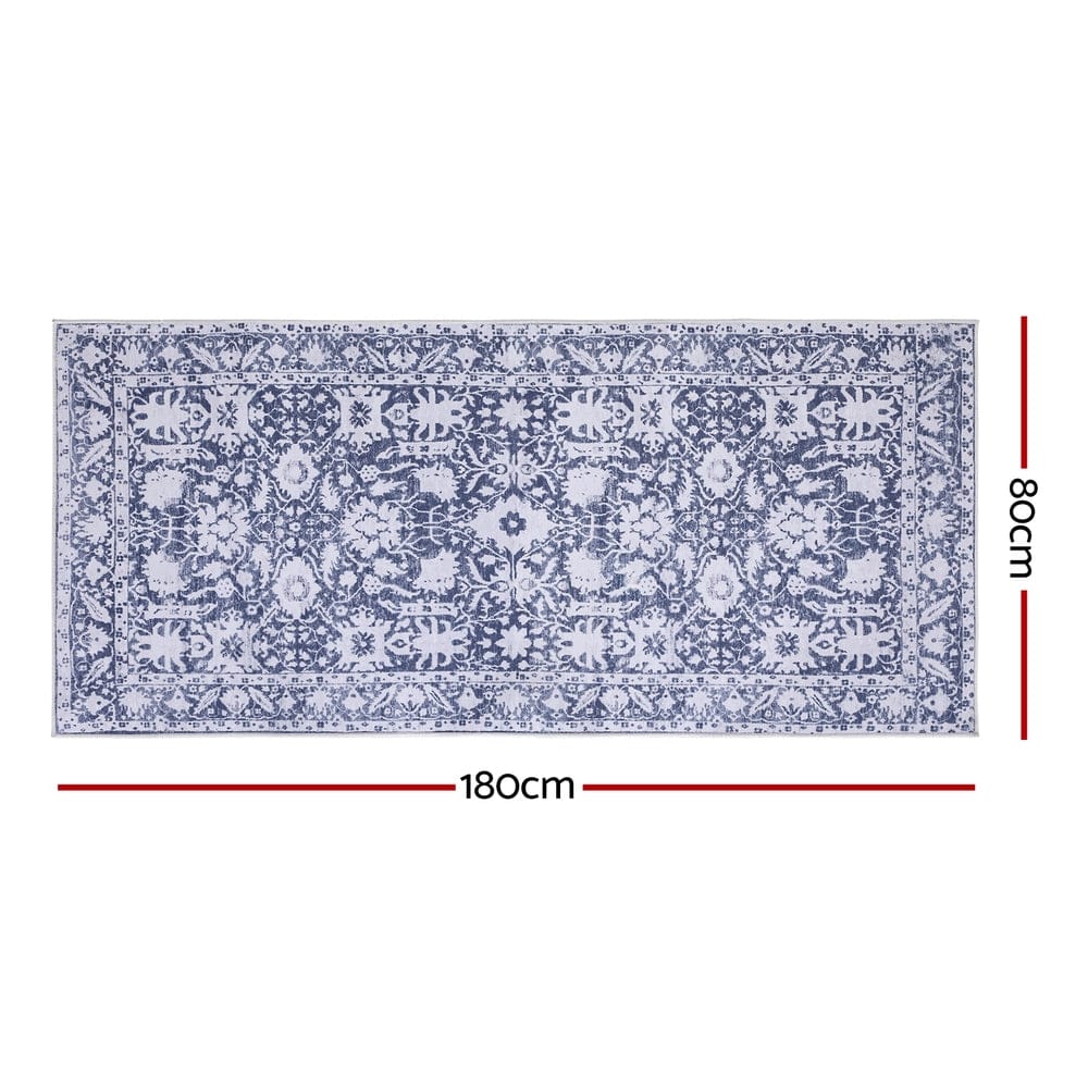 Artiss Home & Garden > Rugs > Floor Rugs Artiss Hallway Runner Rug 80x180cm Soft Velvet Washable Modern Kitchen Mat