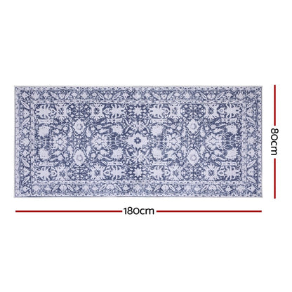Artiss Home & Garden > Rugs > Floor Rugs Artiss Hallway Runner Rug 80x180cm Soft Velvet Washable Modern Kitchen Mat