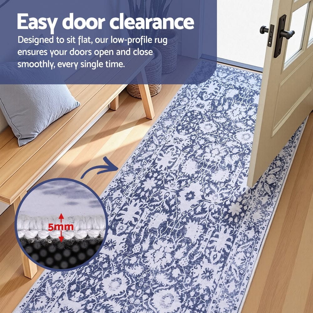 Artiss Home & Garden > Rugs > Floor Rugs Artiss Hallway Runner Rug 80x180cm Soft Velvet Washable Modern Kitchen Mat