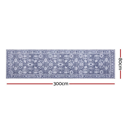 Artiss Home & Garden > Rugs > Floor Rugs Artiss Hallway Runner Rug 80X300cm Soft Velvet Washable Modern Kitchen Mat
