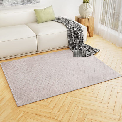 Artiss Home & Garden > Rugs > Floor Rugs Artiss Rug 120x160cm Area Rug Washable Mat Large Carpet Microfiber Ripple