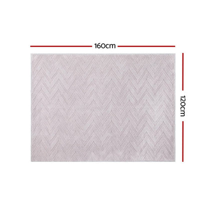 Artiss Home & Garden > Rugs > Floor Rugs Artiss Rug 120x160cm Area Rug Washable Mat Large Carpet Microfiber Ripple