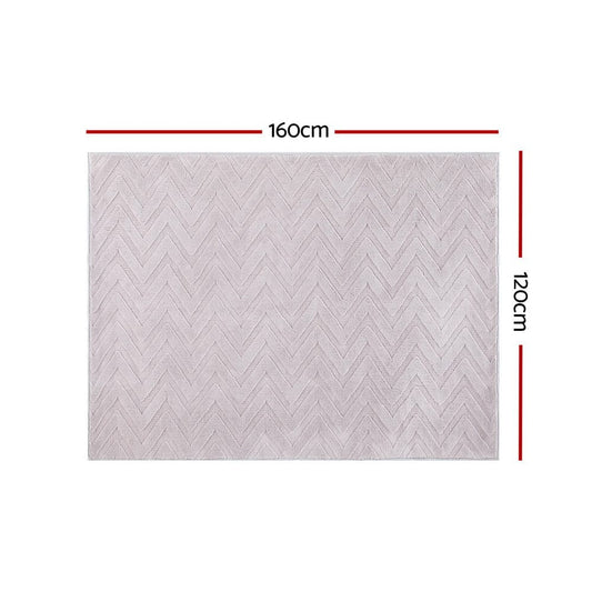 Artiss Home & Garden > Rugs > Floor Rugs Artiss Rug 120x160cm Area Rug Washable Mat Large Carpet Microfiber Ripple