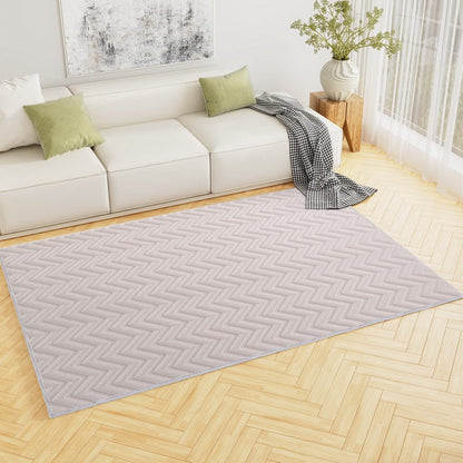Artiss Home & Garden > Rugs > Floor Rugs Artiss Rug 160x230cm Area Rug Washable Mat Large Carpet Microfiber Ripple