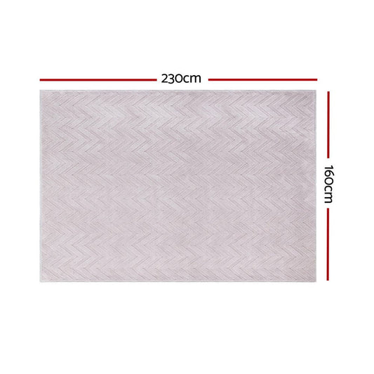 Artiss Home & Garden > Rugs > Floor Rugs Artiss Rug 160x230cm Area Rug Washable Mat Large Carpet Microfiber Ripple
