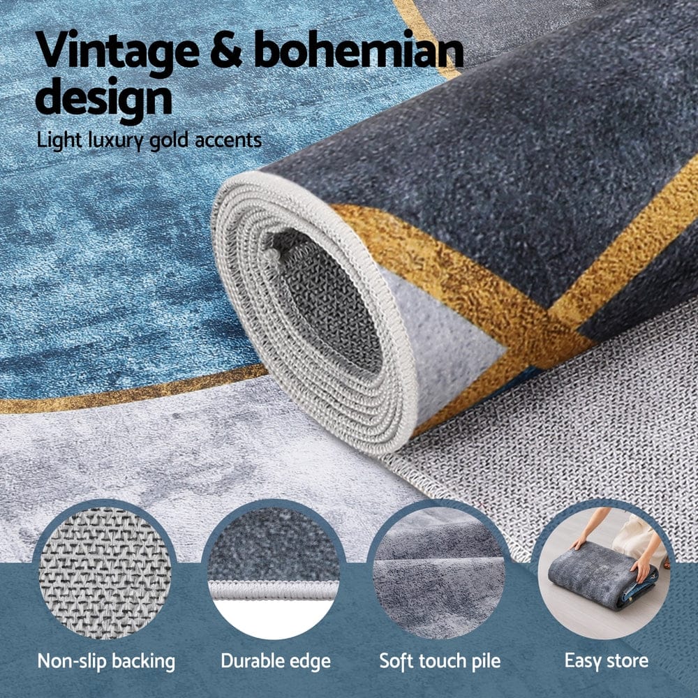 Artiss Home & Garden > Rugs > Floor Rugs Artiss Washable Floor Rug 160X230cm Large Geometric Area Rug Modern Floor Carpet