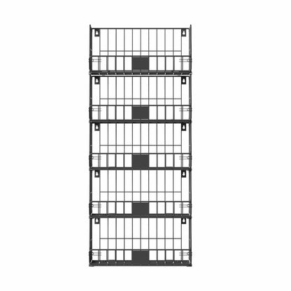 Artiss Home & Garden > Storage > Clothing & Wardrobe Storage Artiss 5 Tier Stackable Closet Organizers and Storage Closet Hanging Storage Organizer Shelves