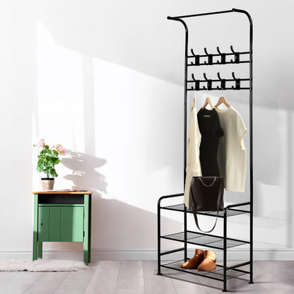 Artiss Home & Garden > Storage > Clothing & Wardrobe Storage Artiss Clothes Rack Airer Coat Stand 179cm Hanger Rail Closet